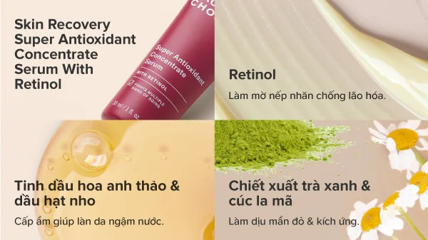alt: Chai tinh chất Skin Recovery Super Antioxidant Concentrate Serum Retinol