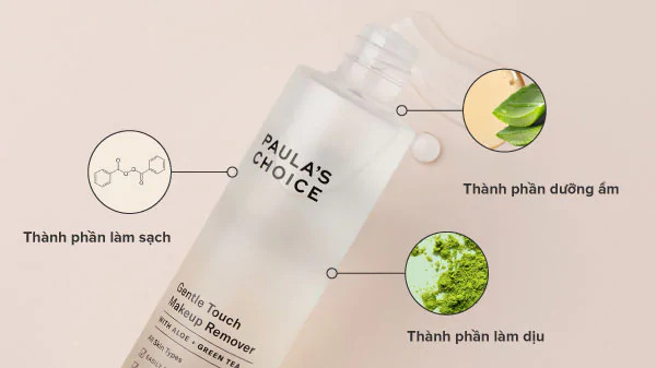 alt text: Hình ảnh nhiều chai nước tẩy trang khác nhau, minh họa cho việc lựa chọn sản phẩm tẩy trang phù hợp cho da khô.