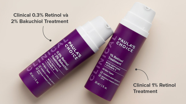 alt text: Sản phẩm chứa Retinol và Bakuchiol