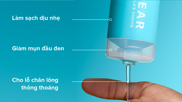 alt text: Sữa rửa mặt chứa BHA giúp làm sạch sâu lỗ chân lông