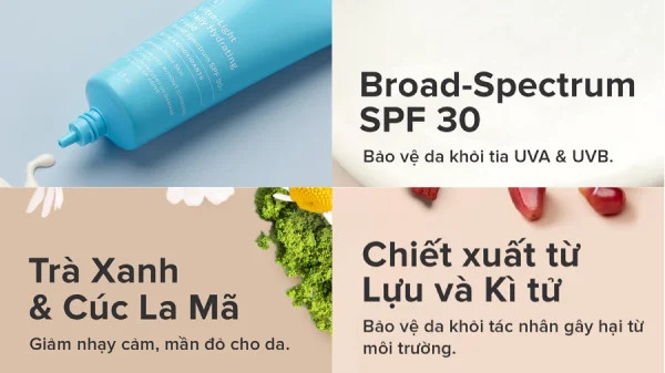kem chống nắng dược mỹ phẩm cho da mụn