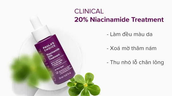 tinh chất thu nhỏ lỗ chân lông, tinh chất làm đều màu da Paula