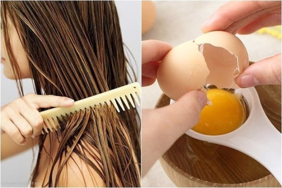 Chăm sóc tóc với mặt nạ trứng
