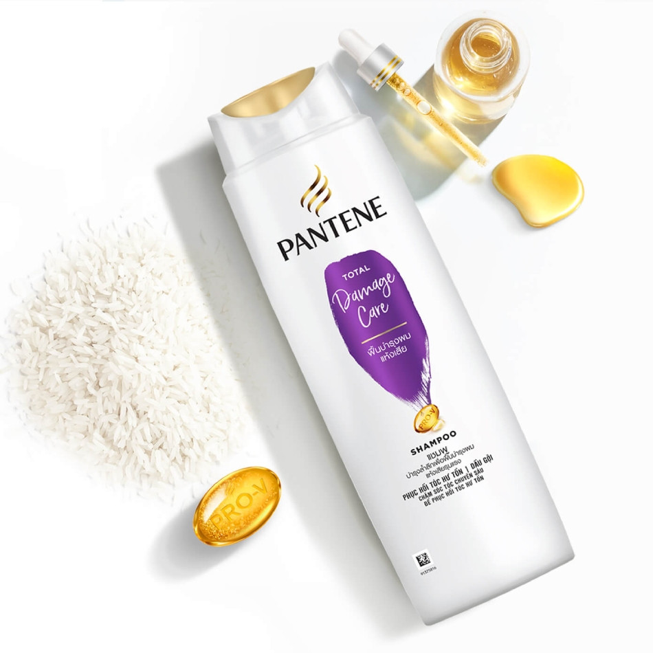 Dầu gội Pantene ProV Total Damage Care mềm mượt tóc
