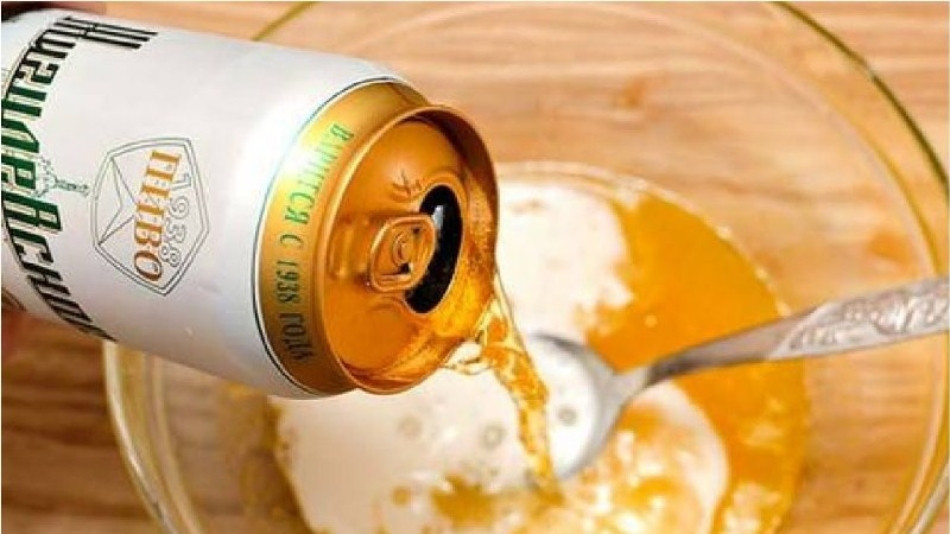 Dưỡng tóc bằng bia