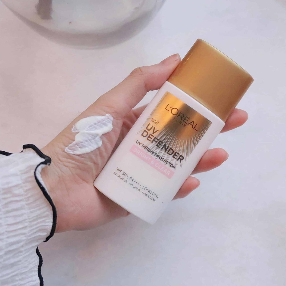 Kem chống nắng da thường L’Oreal Paris UV Defender Bright &amp; Clear hiệu quả