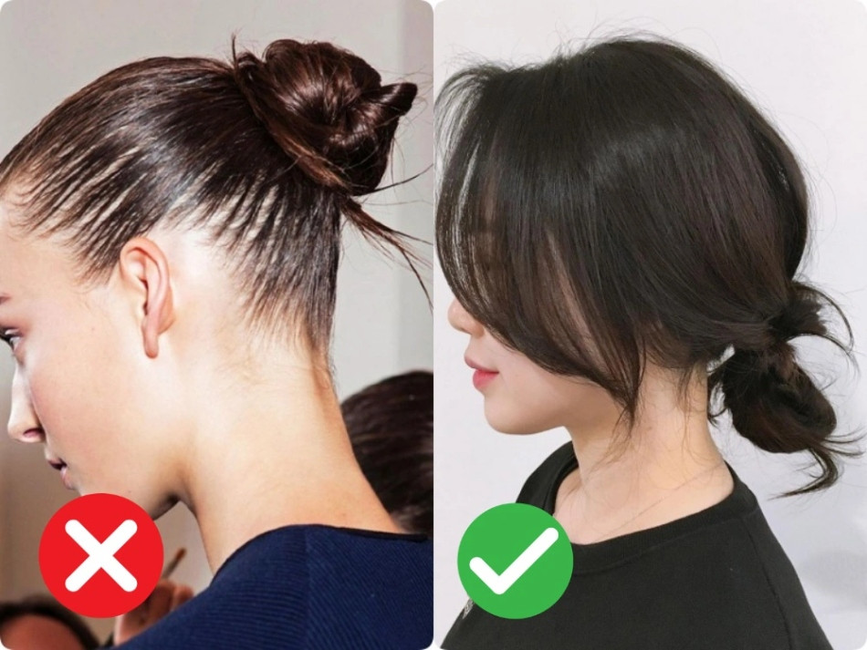 Không cột tóc quá chặt