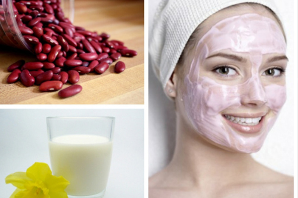 Làm trắng da bằng hỗn hợp bột đậu đỏ