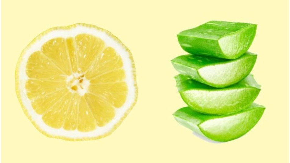 Mặt nạ thu nhỏ lỗ chân lông bằng nha đam tươi và chanh