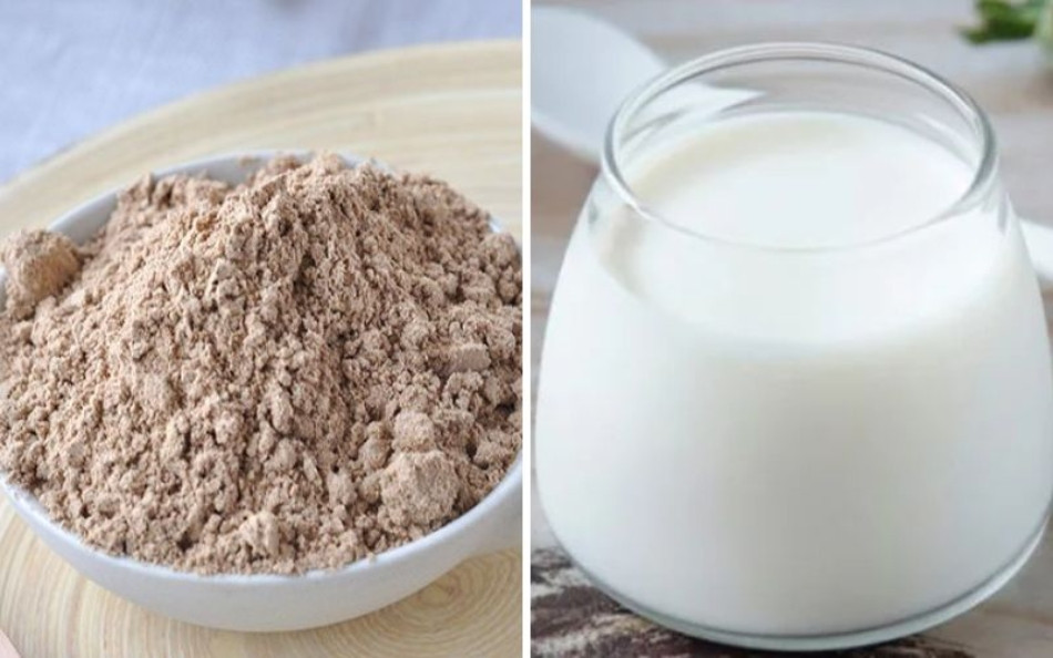 Mặt nạ trị mụn từ gạo lứt và sữa chua không đường