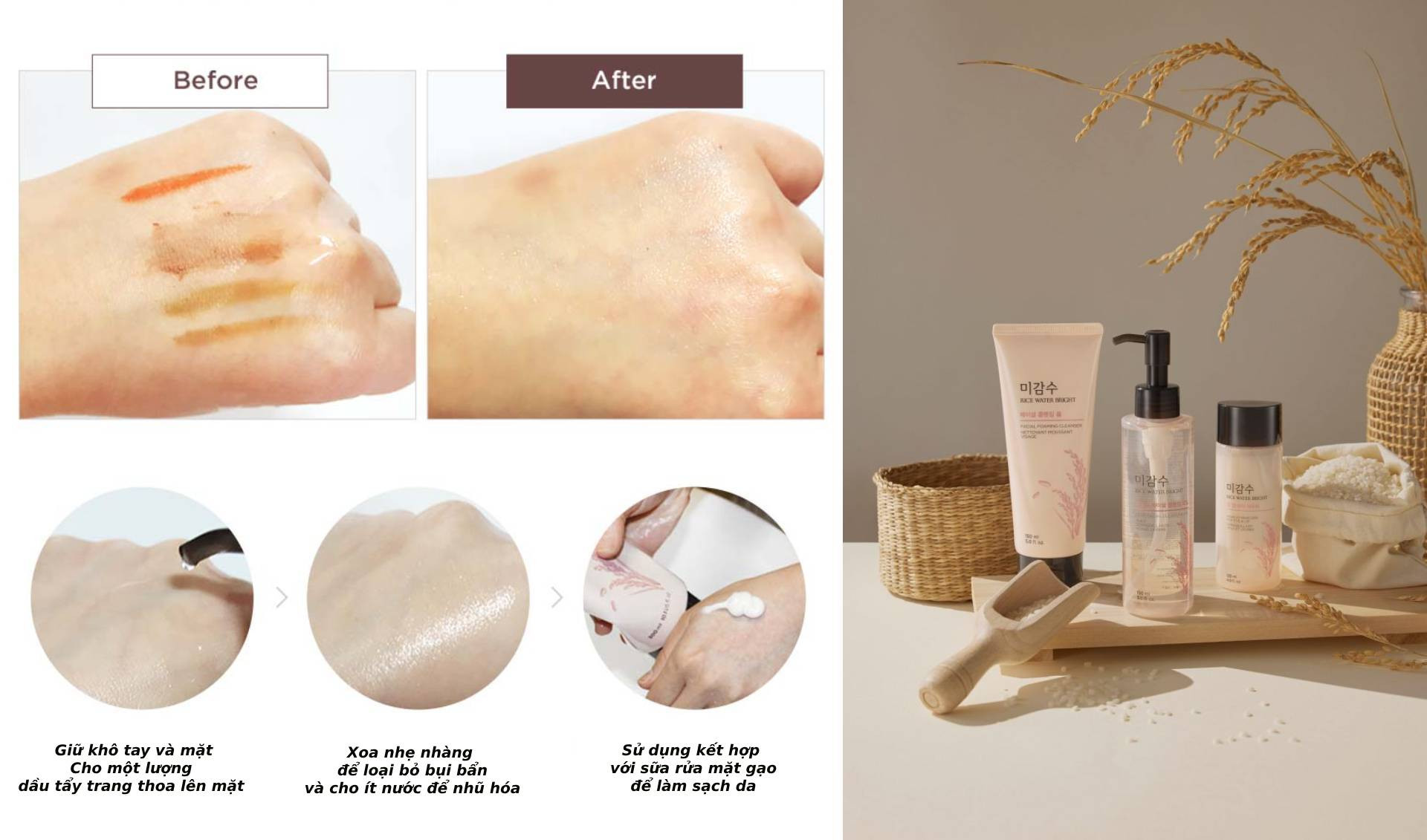 7 bước sử dụng dầu tẩy trang đúng cách