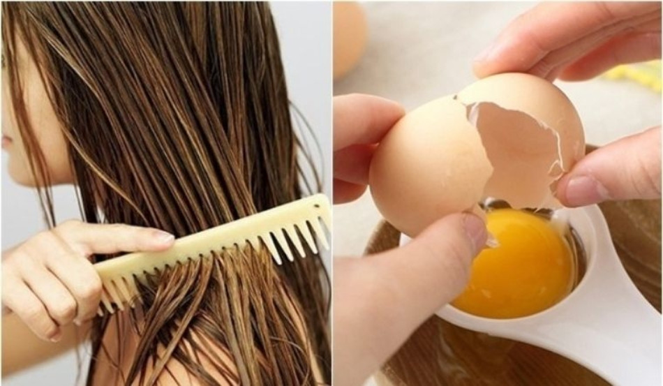 Phục hồi tóc khô xơ bằng trứng gà