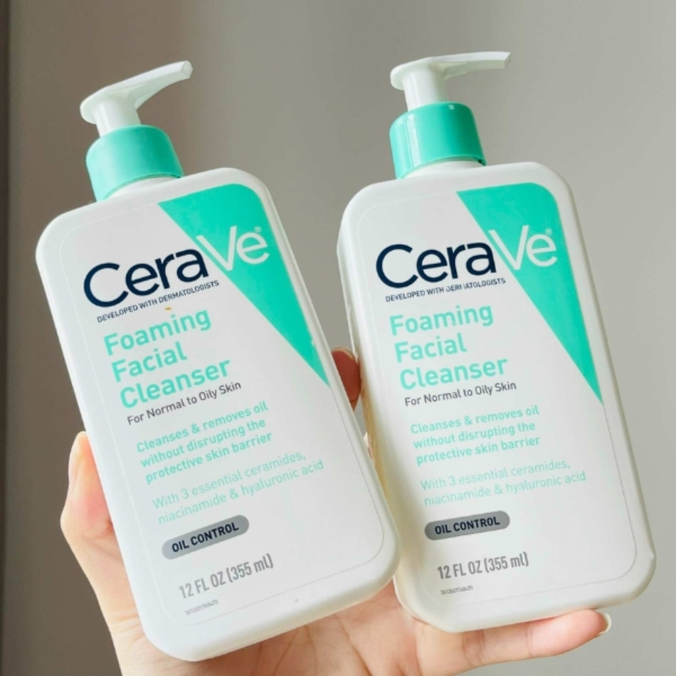 Sữa rửa mặt không ăn nắng Cerave Foaming Facial Cleanser