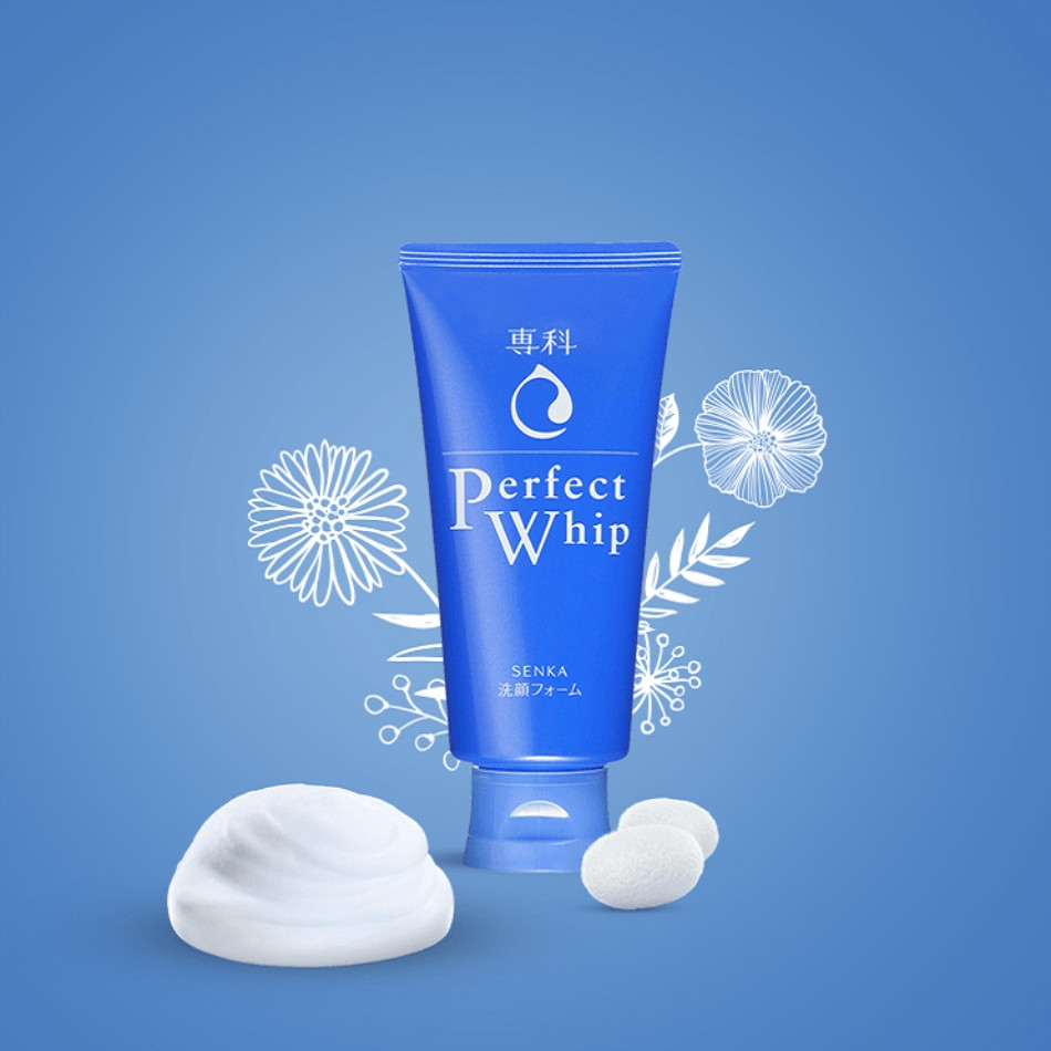 Sữa rửa mặt Senka Perfect Whip cho da dầu