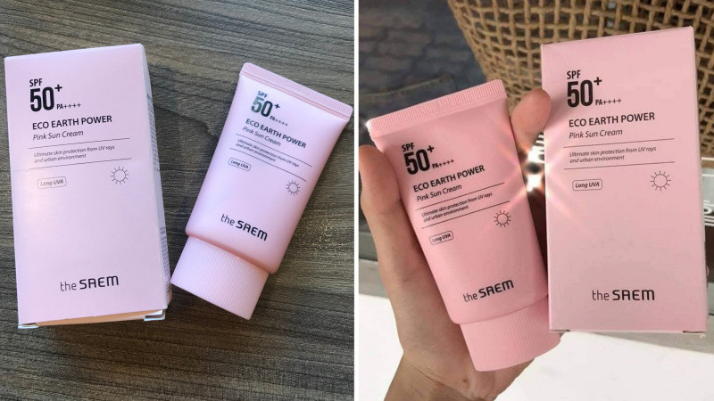 The Saem Eco Earth Power Pink Suncream