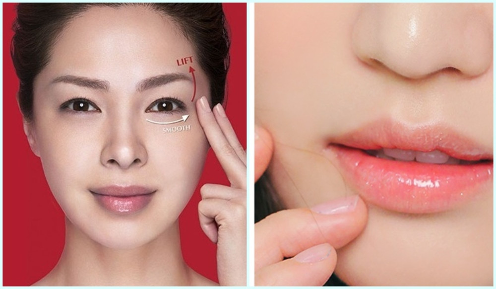 Thoa kem dưỡng mắt và môi để ngăn ngừa lão hóa