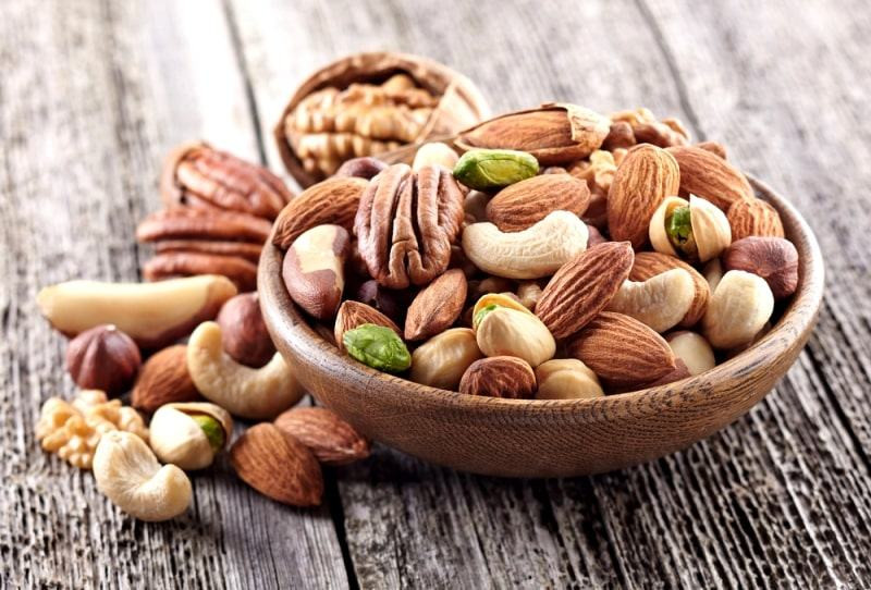 Các loại hạt cung cấp vitamin E và omega
