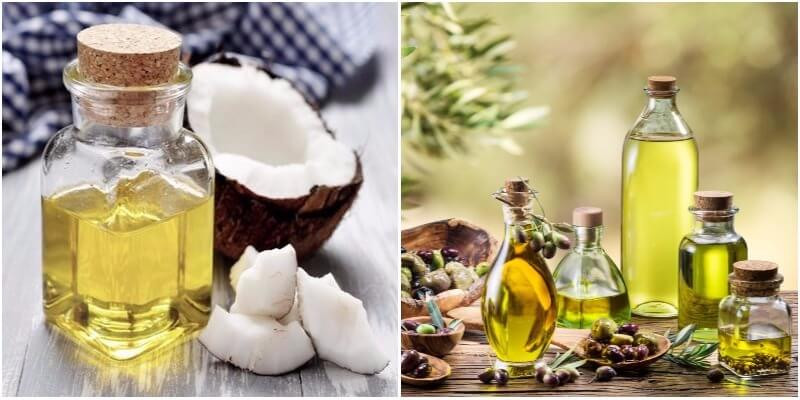 Dầu dừa và dầu olive là cách xóa nếp nhăn hiệu quả được yêu thích
