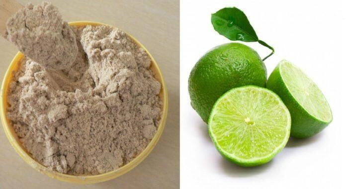 mặt nạ cám gạo, chanh và nước ấm