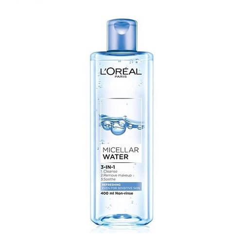 Nước tẩy trang dành cho da dầu mụn L’Oreal Micellar Water 3-in-1