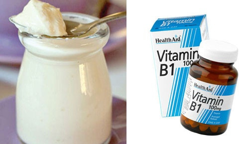 Ủ trắng da mặt bằng B1 và sữa chua